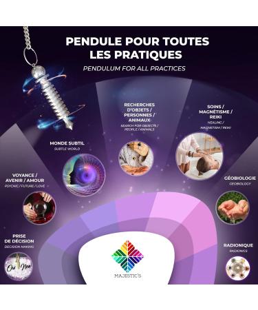 Buy Egyptian Isis Pendulum - Silver Radiesthesia Oracle Tool for Geobiology & Mood Enhancement - 45g International Shipping - Buy Online on GoSupps.com