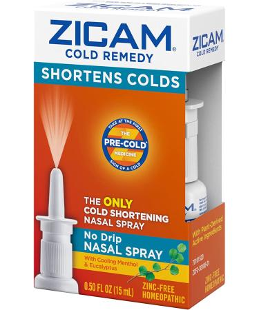 Zicam Cold Remedy No Drip Nasal Spray 0.50 fl oz - Relief for Cold Symptoms - Buy Online on GoSupps.com