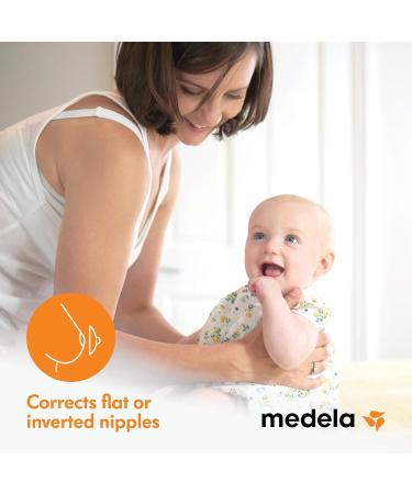 Medela Nipple Former - BPA-Free 2-Pack for Flat/Reverse Nipples | Best Prepping Aid for Breastfeeding - Buy Online on GoSupps.com