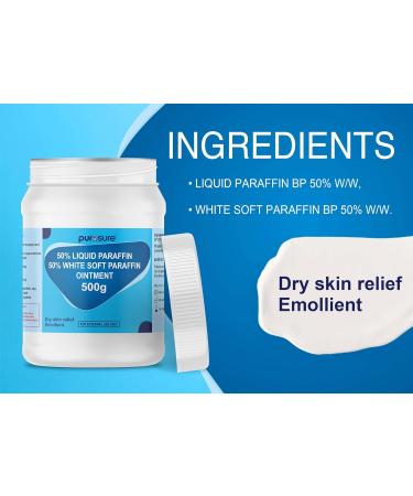 Purosure Paraffin Ointment: Emollient Bath Additive for Dry Skin 500g - Buy Online on GoSupps.com