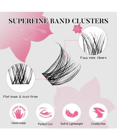 Lash Extension Kit - DIY Eyelash Extensions with 10-16mm D Curl Individual Lashes Bond & Seal Applicator - Perfect for Beginners (F05 Kit - Buy Online on GoSupps.com