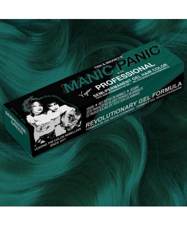 Manic Panic Serpentine Green Hair Dye - Semi-Permanent Gel for Vibrant True Green Color - Lasts 40+ Washes - No Developer Needed (3oz) - International Shipping Available - Buy Online on GoSupps.com