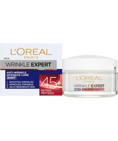 L'Oreal Paris Wrinkle Expert 45+ Anti-Wrinkle Night Cream 50 ml - Buy Online on GoSupps.com