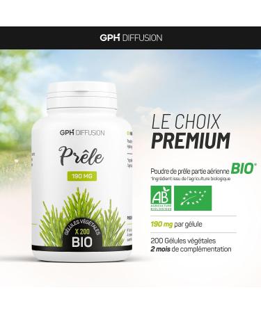 Horsetail Bio AB - 190mg - 200 vegetable capsules - Buy Online on GoSupps.com