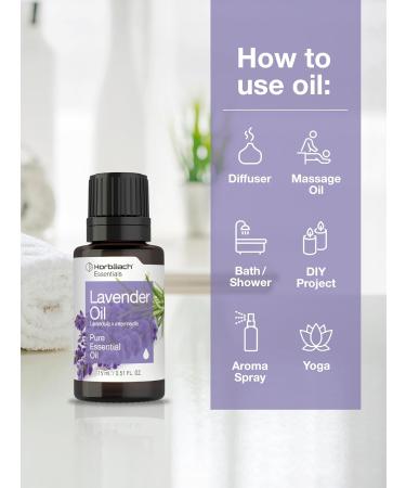Horb ach Lavender Pure Essential Oil | 15ml | Ideal for Massage Bath & Diffusers | International Shipping Available - Buy Online on GoSupps.com