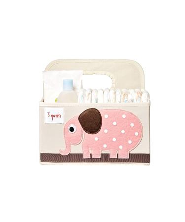 3 Sprouts Baby Diaper Caddy - Elephant Nursery Organizer Basket - Buy Online on GoSupps.com