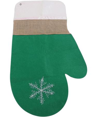 Door Hanging Glove Exquisite Details Cloth Christmas Doorway Sign Gloves Safe for Wall for Fireplaces (Green) - Buy Online on GoSupps.com