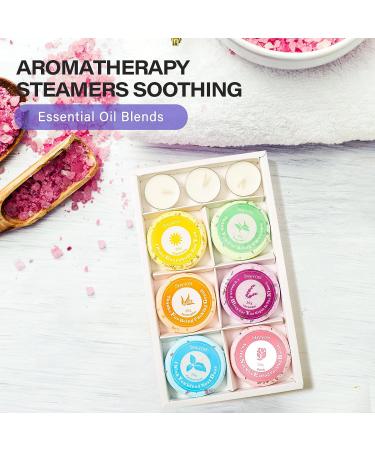 6-Piece Essential Oil Shower Steamers & Tea Candle Bath Bombs Set for Women | Pure Essential Oils | Home Spa Gift | Mother's Day Idea - Buy Online on GoSupps.com