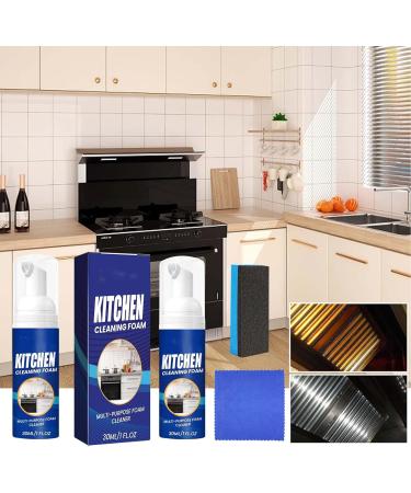 Kitchen Foam Cleaner All-Purpose Household Cleaners Stubborn Stains Cleaner Multi-Purpose Cleaner for Kitchen & Bathroom Oil Stain Remover (1sets) - Buy Online on GoSupps.com