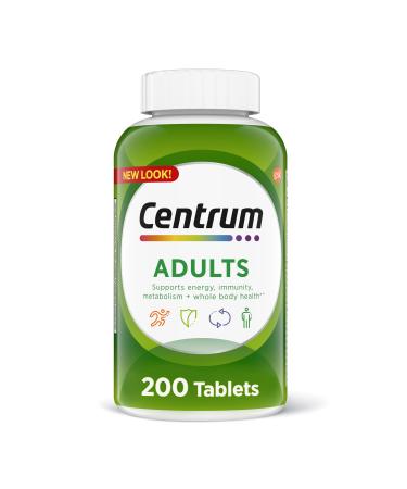 Centrum Multivitamin - With Vitamins C and D - 200 Tablets