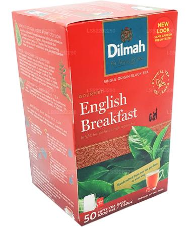Dilmah English Breakfast Ceylon Tea - 50 Tea Bags 100g - Buy Online on GoSupps.com