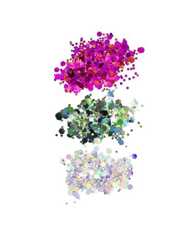 Shop MCoBeauty Festival Ready Hair & Body Glitter Set - 4 Pcs for Effortless Beauty - Includes 3 Glitter Pots & Gentle Adhesive Gloss - Buy Online on GoSupps.com