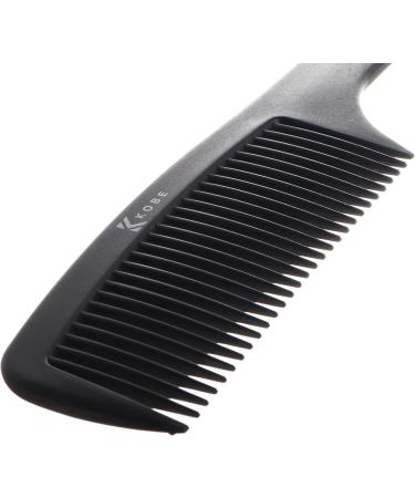 Kobe Professional Carbon Fibre Wide Tooth Comb - Anti-Static Barbers Salon Tool for Men & Women - 22cm - Buy Online on GoSupps.com