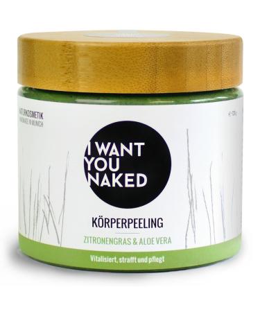 I want you naked - Firming body scrub with lemongrass and aloe vera 720 g