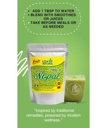 Fibra de Nopal 8 oz 100% Nopal Cactus Powder Fiber-Rich Digestive Support Vegan Gluten-Free & Non-GMO Prickly Pear Cactus Supplement for Skin Metabolism & Heart Health - Buy Online on GoSupps.com