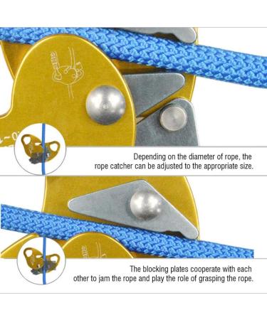 Dioche Self-Braking Climbing Rope Grab - Rescue Descender for 11-12.5mm Rope Clamp & Abseiling Gear - International Shipping - Buy Online on GoSupps.com