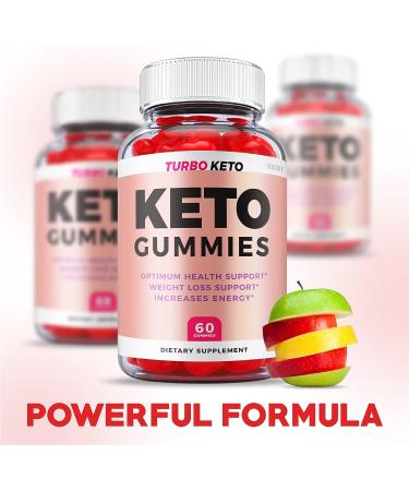 Turbo Keto Gummies - Vegan Formula with Apple Cider Vinegar - 60 Gummies - Buy Online on GoSupps.com