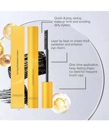 Smudge-proof Mascara - Long-lasting Lash Lengthening 15g | Waterproof Curling Mascara No Makeup Required Beauty for Women and Girls - Buy Online on GoSupps.com