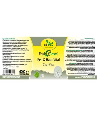 EquiGreen Coat & Skin Vital 6kg | Premium Horse Supplement for Healthy Coat & Skin | Buy Internationally - Buy Online on GoSupps.com