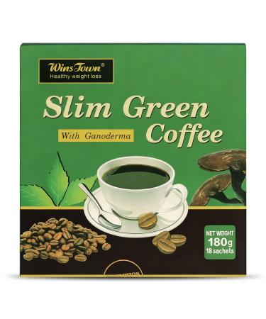 Premium Green Coffee with Ganoderma & Herbal Extracts - Energizing Instant Coffee Blend for Metabolism & Antioxidant Support 18 Sachets