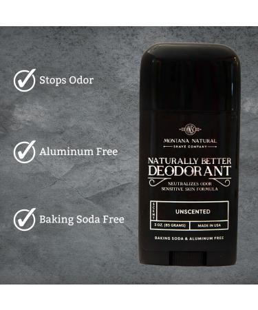 MNSC Unscented Naturally Better Deodorant - Magnesium and Activated Charcoal - Sensitive Skin Formula Aluminum-Free Baking Soda-Free All-Natural Plant-Derived Made in USA - Buy Online on GoSupps.com