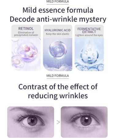 Retinol Eye Cream Anti-age Eye Cream Moisturizing Eye Cream Against Wrinkles with Hyaluronic Acid and Caffeine for Men and Women 20ml - Buy Online on GoSupps.com