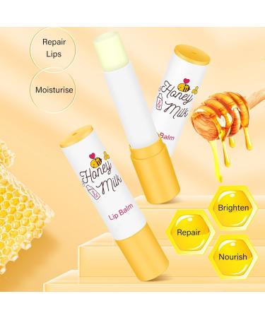 Lip Balm Set Milk Honeybalm Lip Balm Lip Care Moisturizing And Plump Lip Skincare Set - Lip Hydration Exfoliating Minimizing Lip Lines Brightening Lip Repair - Lip Scrub Lip Balm Lip Oil Lip Mask - Buy Online on GoSupps.com