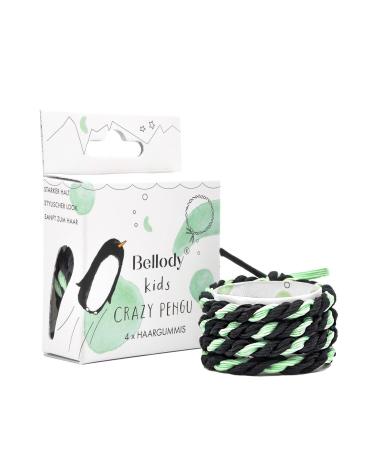 Bellody original girls hair tie - stylish braided children hair tie with strong hold (4er set - crazy pengu) - Women's hair accessories penguin - Buy Online on GoSupps.com