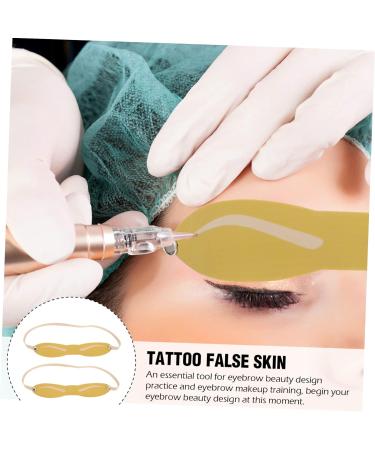 NOLITOY 40 Pcs Eyebrow Practice Skin Microblading Latex Skin Practice Tool Eyebrow Trimming Headband - Buy Online on GoSupps.com