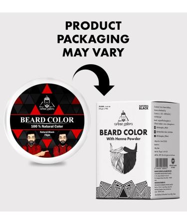 UrbanGabru Beard Color with Henna Power for Men - Black 70g | Natural & Long-Lasting Beard Dye - Buy Online on GoSupps.com