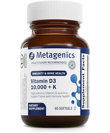Metagenics Bundle - Zinc A.G. & D3 10 000 + K - 60 Tablets of Zinc A.G. for Immune Support Bone Health Energy Metabolism - 60 Softgels of D3 10 000 + K for Immune Support Heart Health - Buy Online on GoSupps.com