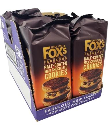 Fox's Fabulous Half coated cookies - milk chocolate coated cookies. Chocolate Biscuits Snack Pack I Gourmet Sweet Treats - Buy Online on GoSupps.com