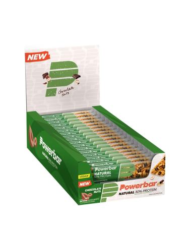 Powerbar Natural Protein Chocolate Nuts 18x40g - Vegan Protein Bar + Natural Ingredients