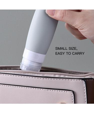 LibraCompany 6 Pack Portable Soft Silicone Travel Bottles Set - Leakproof Cosmetic Toiletry Containers in Pink, Green, Grey - Buy Online on GoSupps.com