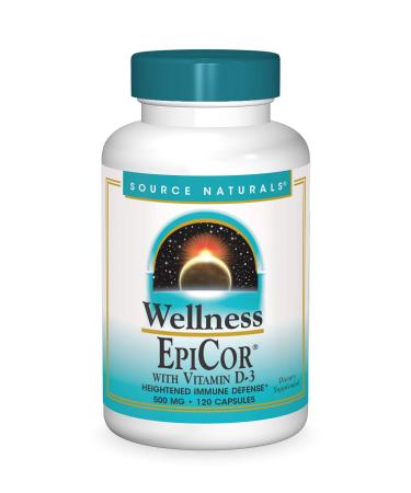 Source Naturals Wellness EpiCor with Vitamin D-3 for Heightened Immune Defense - 120 Capsules