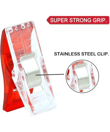 BamLue 100 Pack Sewing Clips - Multicolor Crafting Clamps for Quilting, Crochet, Knitting & More - Buy Online on GoSupps.com