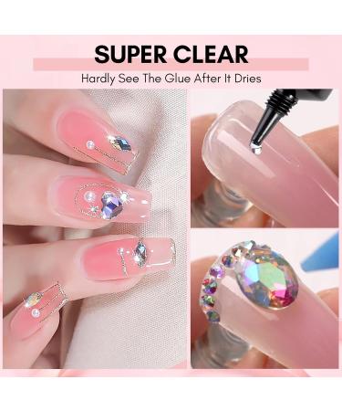 Makartt Nail Rhinestone Glue Gel 15ml - Super Adhesive Gel for Gems, Rhinestones, and Crystal Stones - Buy Online on GoSupps.com