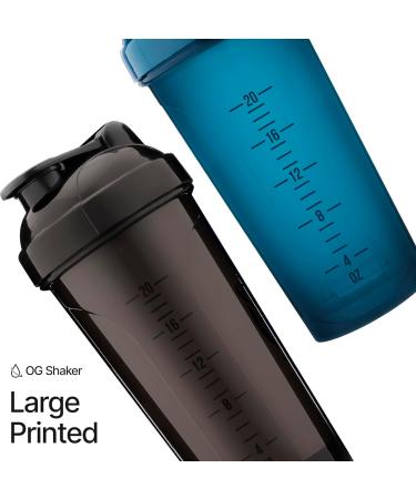 Hydracup 8 Pack - 28 OZ Shaker Bottles for Protein Shakes | Dual Blender Wire Whisk BPA Free | 8 Color Blender Set - Buy Online on GoSupps.com