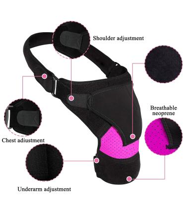 INBOLM Shoulder Brace - Adjustable Support for Rotator Cuff Pain Relief - Purple - Buy Online on GoSupps.com