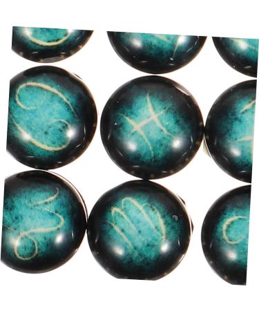 Lurrose 100 pcs dress decorate dome silicone purse constellation pattern glass charms hanging pen round pendant Round noodles necklace heart pom Glass Charm heart shaped ball - Buy Online on GoSupps.com