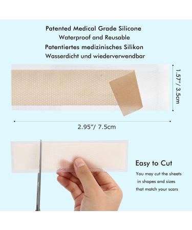 Reusable Medical Grade Silicone Scar Tape - 4cm x 3m Roll for Acne, C-Section, Keloid & Surgery Scars - Buy Online on GoSupps.com