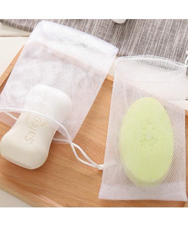 ELANE Handmade Soap Bubble Mesh Bags - 10 Pcs Exfoliating & Foaming Net Bags - Buy Online on GoSupps.com