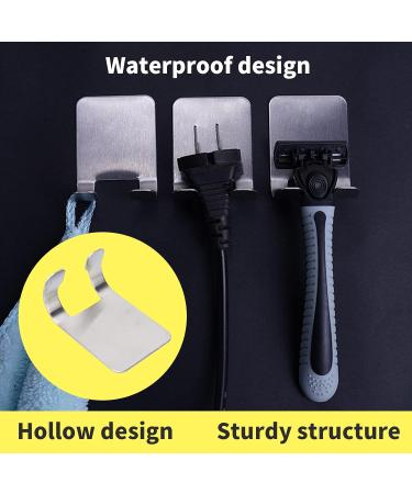 Self-Adhesive Razor Holder - Smooth Edges Shower Hook for Bathroom & Kitchen - International Shipping Available - Buy Online on GoSupps.com