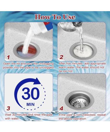 FYeang Powerful Pipe Dredging Agent Pipeline Dredging Agent Sink Drain Cleaner Kitchen Toilet Pipeline Dredge Agent Cleaning Tool for Kitchen Toilet Pipeline - Buy Online on GoSupps.com
