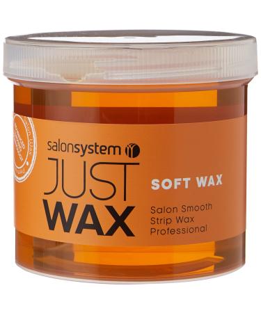 Salon System Just Wax Traditional High Performance Soft Wax for Sensitive Skin 450g 450 g (Pack of 1)