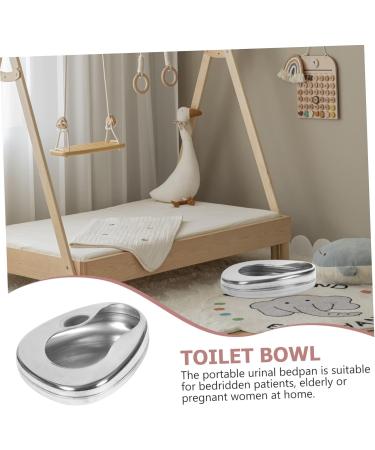 Stainless Steel Bedpans Bed Pans with Lid for Bed Bound Patient Spill Proof Bed Pans for Elderly Females Elderly Bedridden Patient Personal Care - Buy Online on GoSupps.com