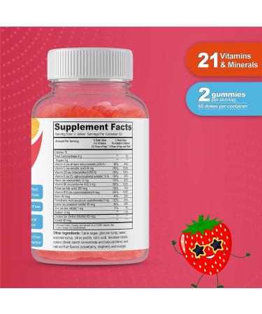 Doctor's Finest Kids Multivitamin Gummies - Vegetarian, GMO-Free & Gluten-Free - 120 Fruit Flavored Pectin Chews - Buy Online on GoSupps.com