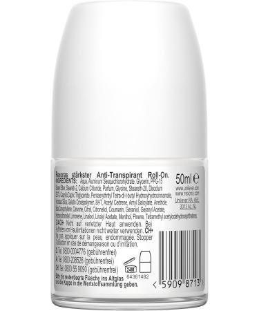  Rexona Rexona Men Maximum Protection 6-Pack Cobalt Dry Roll-On Antiperspirant Deodorants with 3 Protections Against Stress Heat and Movement - 96 Hours of Extreme Protection - 50ml - Buy Online on GoSupps.com
