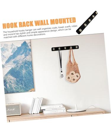 Alipis Keychain Coat Rack Modern Towel Hooks Towel Hook Rack Key Hook Sticky Hook Coat Hanger Multipurpose 35X4.5X3CM Black - Buy Online on GoSupps.com