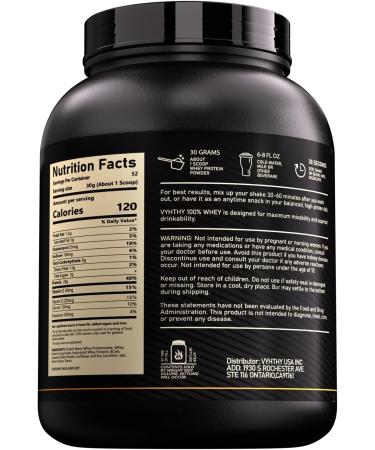 VYHTHY Caramel Coffee Flavored Whey Protein Powder 24g Protein per Serving Fast-Absorbing Concentrated whey Protein Low Sugar Gluten-Free Natural Flavor 3.5lbs(56oz) - Buy Online on GoSupps.com